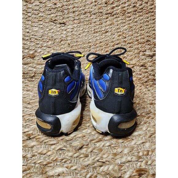 Nike Air Max Plus Tn Hyper Blue Black White Yellow Men Size 8 2014 Rare!!